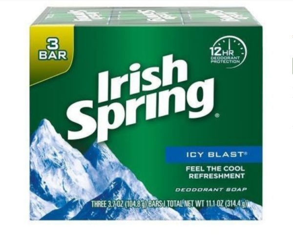 Irish Spring Soap Icy Blast 100 g 3 Bars