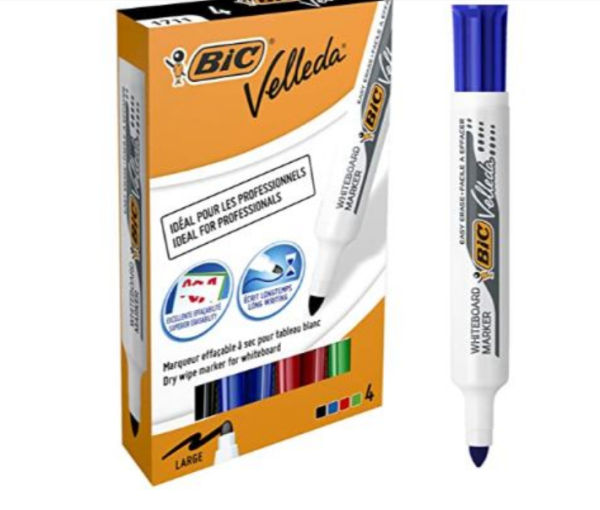 Bic Velleda Marker Set x4